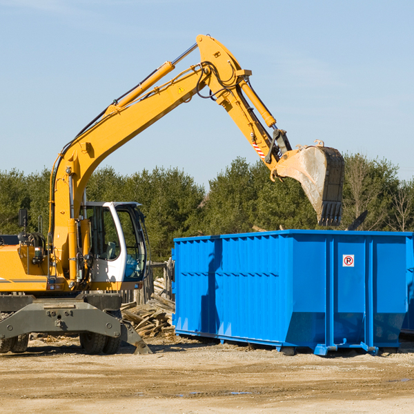 are there any restrictions on where a residential dumpster can be placed in Mc Afee NJ